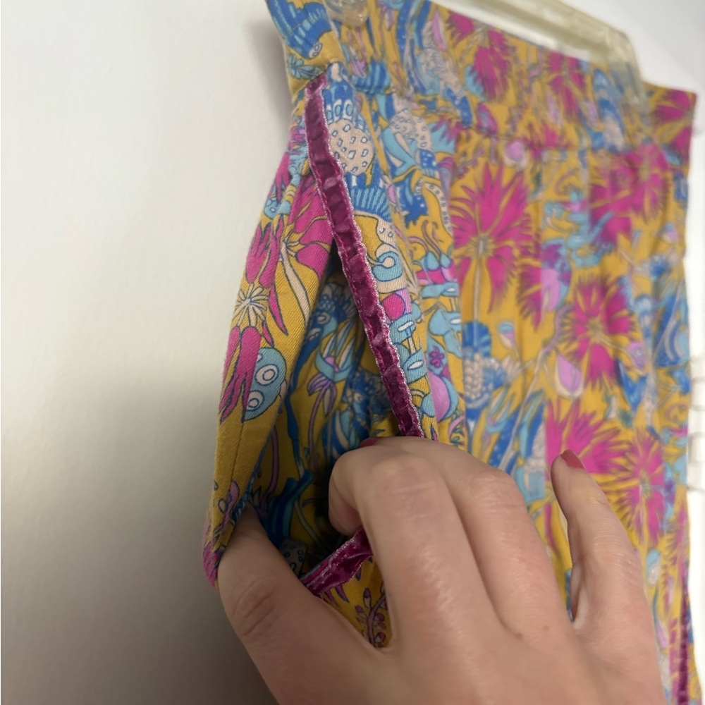 Anthropologie Colorful Floral Lounge Pants Size S - Picture 7 of 9